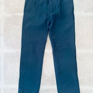 Isaac Mizrahi Men's Dark Blue Chinos